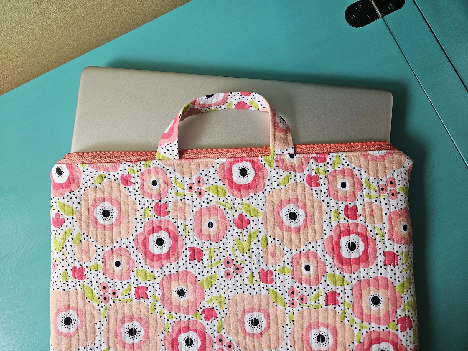 Quilted Laptop Case Sewing Pattern With Zipper (PDF) - Etsy