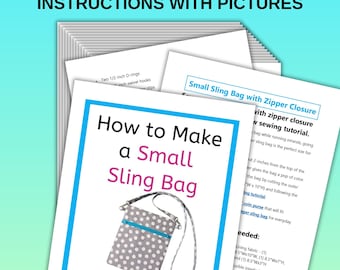 Small Sling Bag Sewing Tutorial: Crossbody Purse Pattern (PDF Pattern)