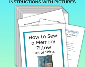 Memory Pillow Sewing Tutorial: Step-by-Step Instructions (PDF Pattern)