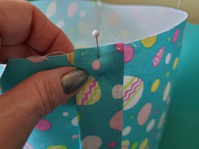 Fabric Easter Basket Sewing Tutorial: Step-by-step Pattern (PDF) - Etsy