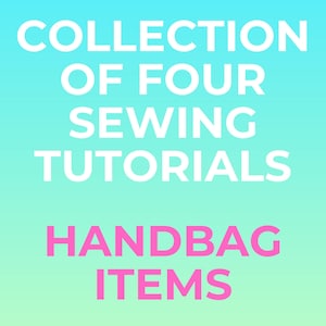Handbag Accessories Sewing Tutorials: Key Fob, Gift Card Holder (PDF Download)