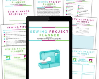 Non-Clothing Sewing Project Planner: 17-Page Journal (PDF)