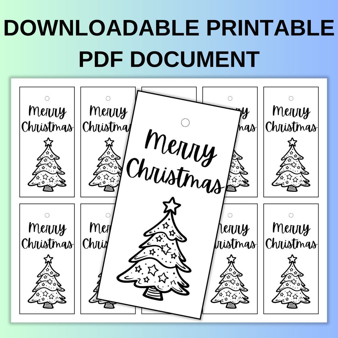 Handmade Gift Tags / Printable Gift Tags / Printable Downloadable PDF ...
