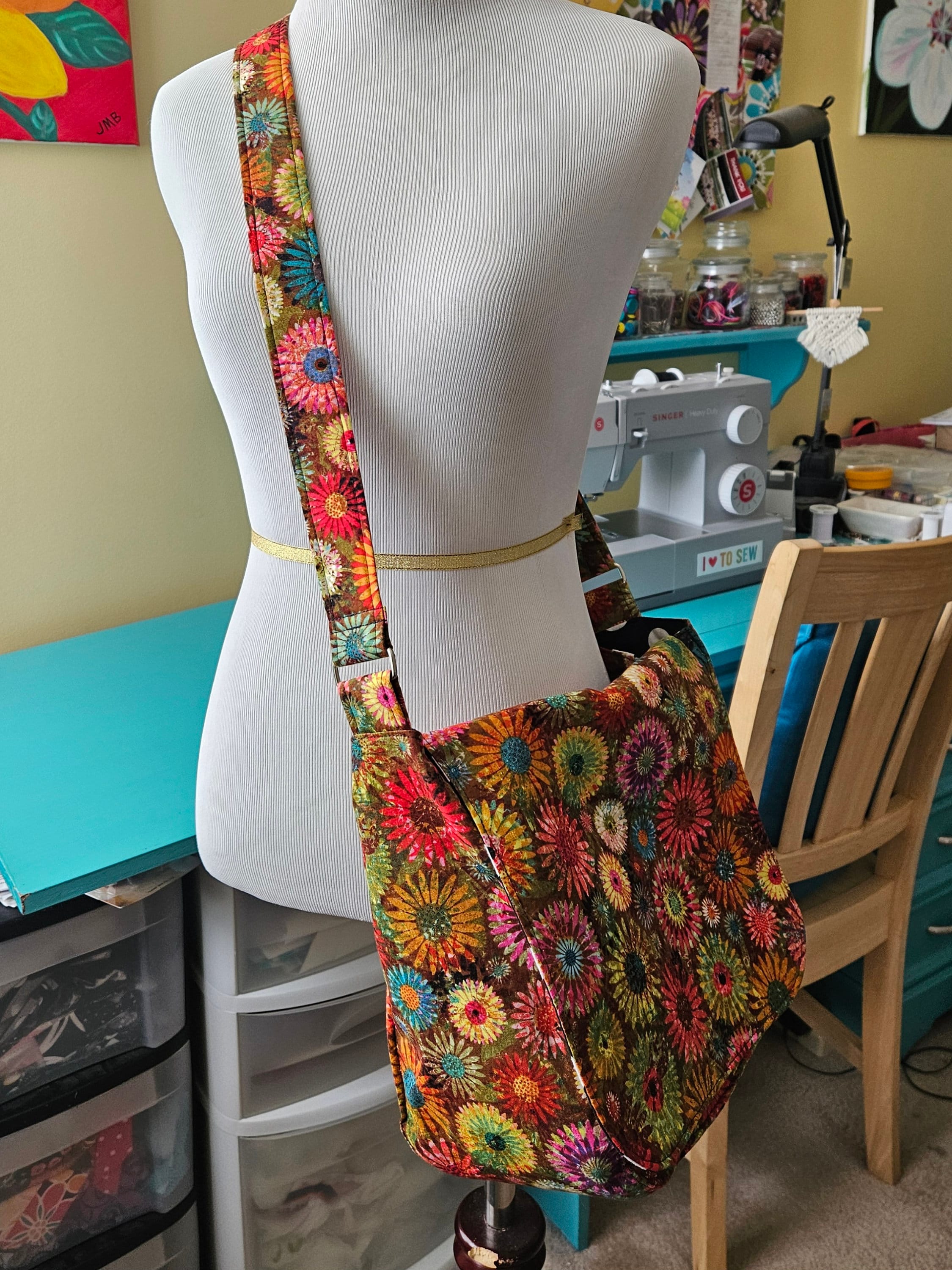 DIY Messenger Sling Bag Sewing Tutorial: Crossbody Bag Pattern (PDF) - Etsy