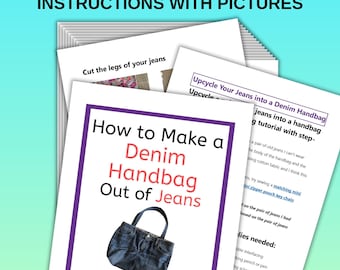 Naaipatroon denim handtas: zelfstudie geüpcycled jeans (pdf)