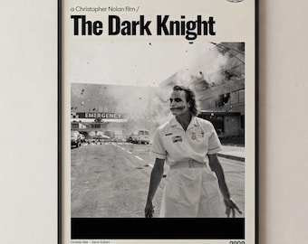 The Dark Knight Movie Poster, Dramatic Film Art Print