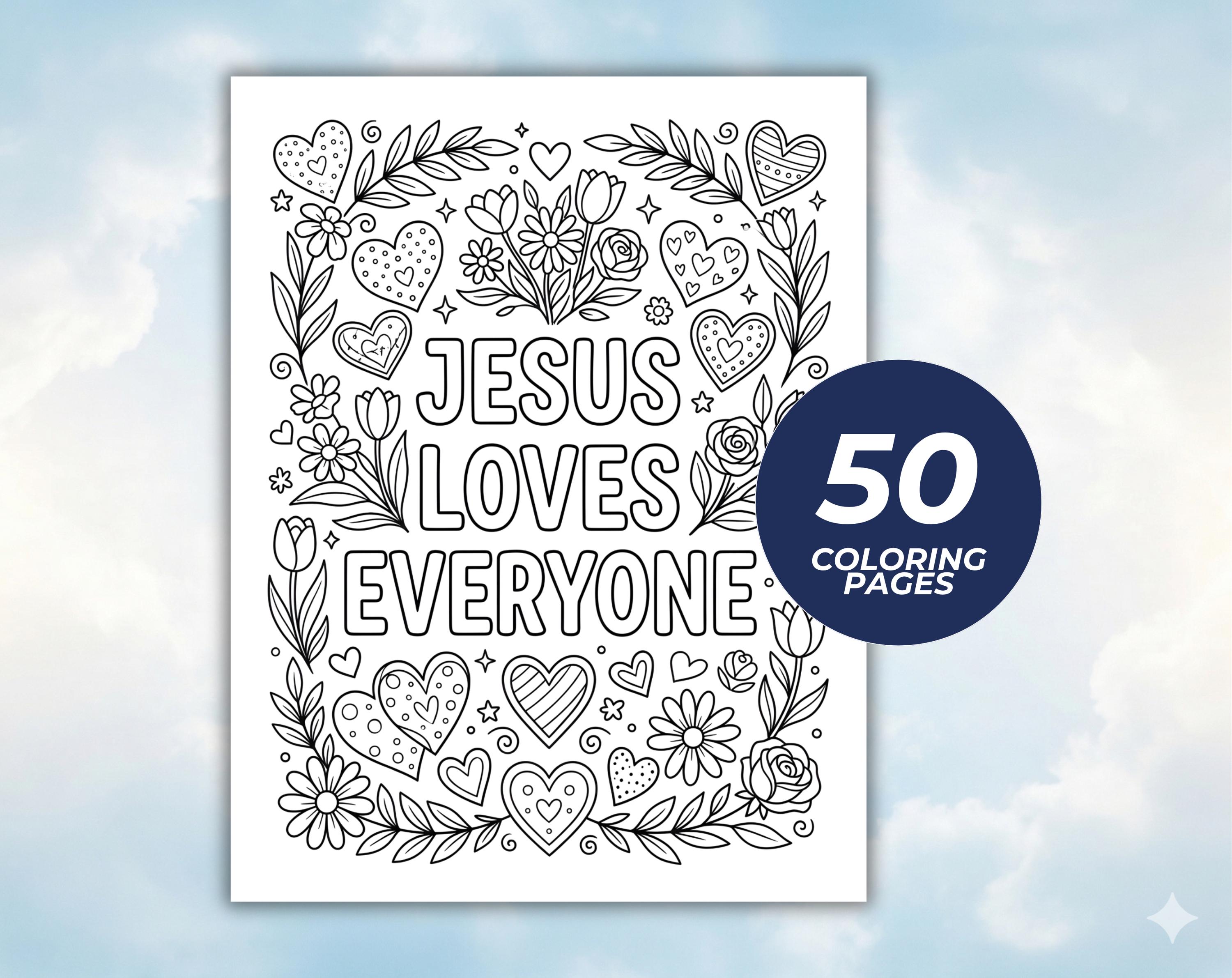 Bible Verse Coloring Pages for Kids | Christian Coloring Book Printable ...