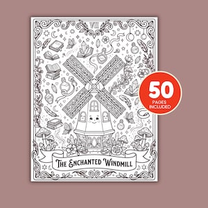 Halloween printable coloring pages featuring tarot card designs, magical creatures, witch hats, moons, stars, and relaxing coloring activities.