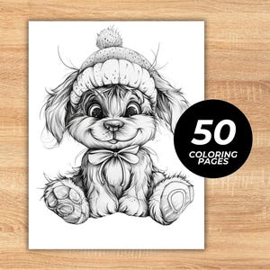 Cute animal printable coloring pages PDF with realistic grayscale illustrations of fluffy baby animals, perfect for coloring enthusiasts, teachers, parents, homeschool learning, birthday gifts, and creative activities.