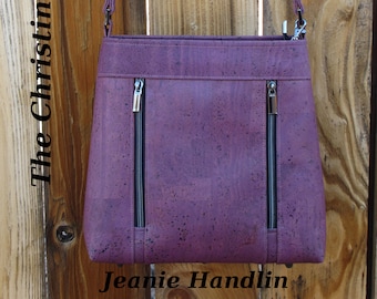 The Christine Shoulder or Crossbody Bag PATTERN Includes Detailed Instructions with Pictures and Color Coded Pattern Pieces