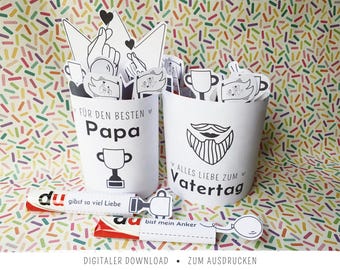 Printable Duplo wrappers for Dad | Father's Day gift | DIY gift | Last-minute Father's Day gift | 28 compliments