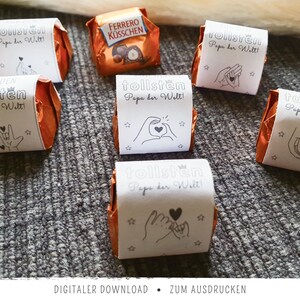 Kusjes-wikkels | Voor de beste papa ter wereld | Vaderdagcadeau | DIY-cadeau-idee voor papa