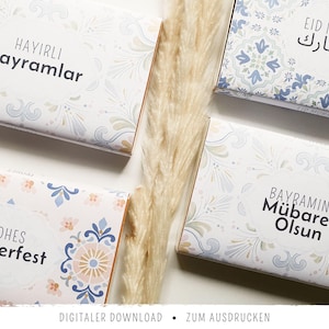 Toffifee wrapper for Eid al-Fitr | Eid Mubarak Printable Candy Wrapper | DIY Bayram Gift | Eid al-Fitr Printable
