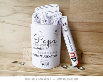 Duplo wrappers for Dad with a toolbox saying | Father's Day gift idea | with 28 compliments