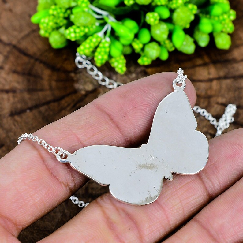 Palamo Ädelstensfjärilshalsband, 925 Sterling Silver Sydvästra Natursmycken bild 10