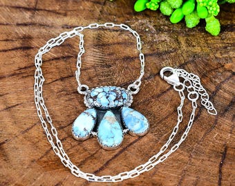 Golden Hill Turkoshänge, 925 Sterling Silver Sydvästra Boho Sällsynta Kazakstan Turkos Smycken
