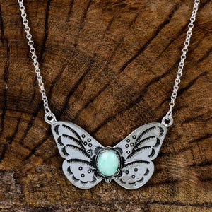 Palamo Ädelstensfjärilshalsband, 925 Sterling Silver Sydvästra Natursmycken bild 2