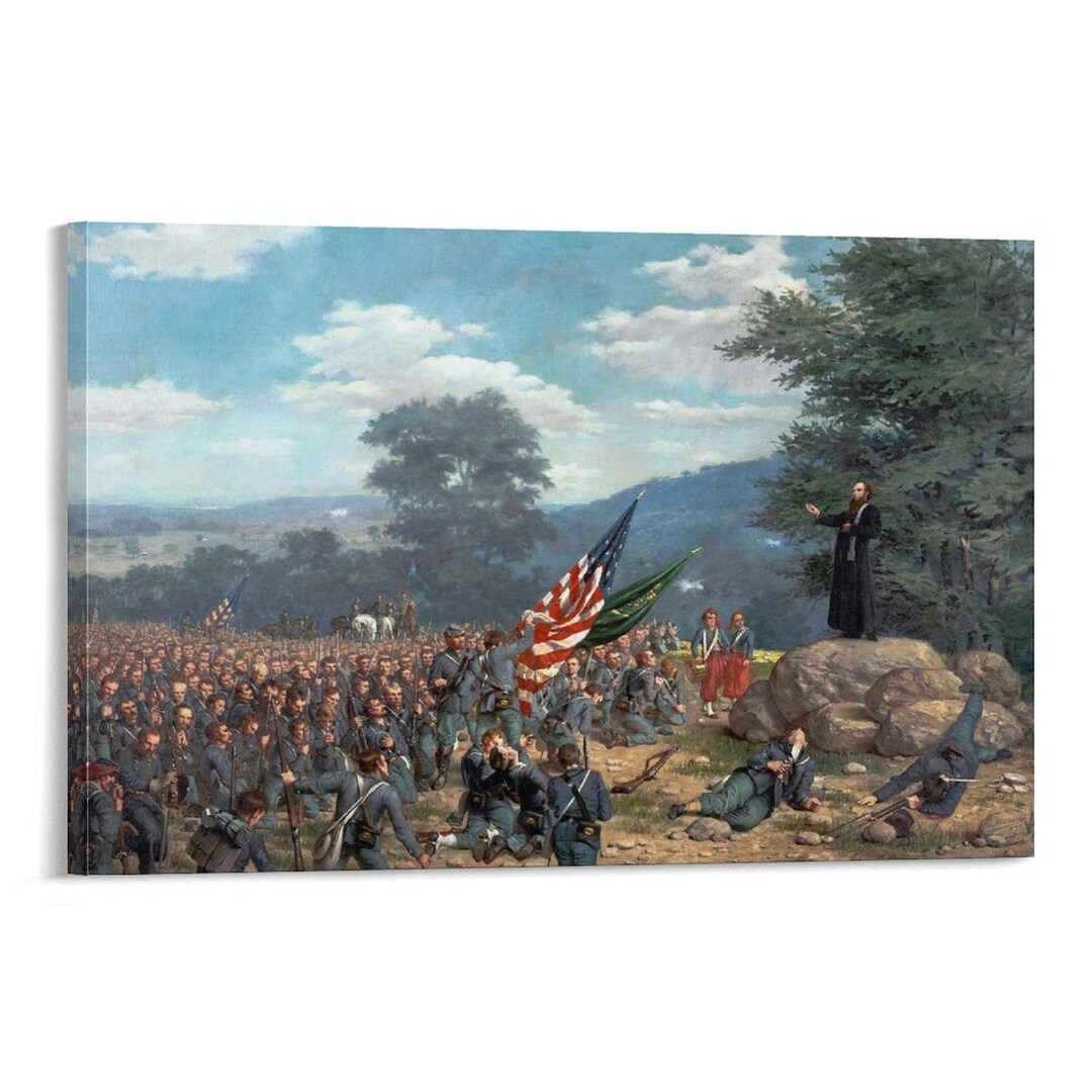 Absolution Under Fire Paul Henry Art Print – Civil War Battle Scene ...
