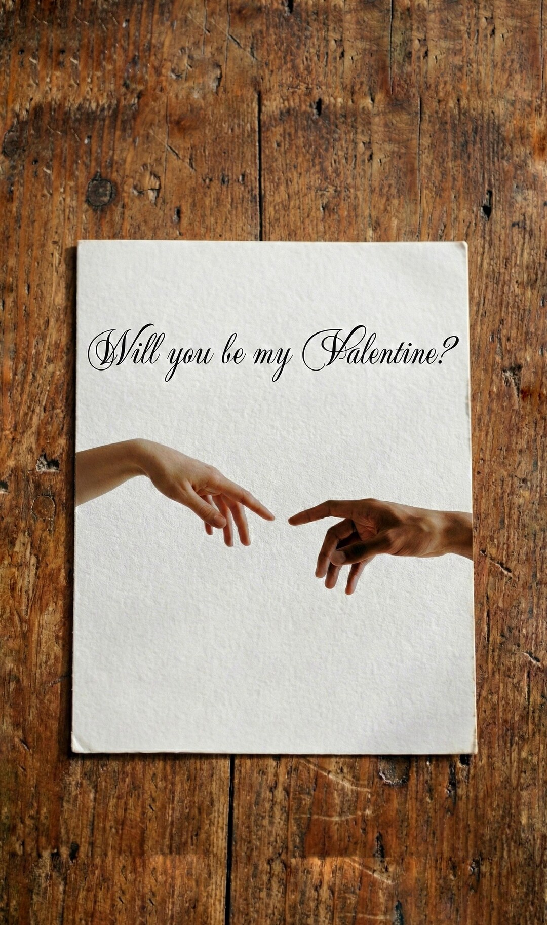 Will You Be My Valentine Minimalistic Card - Etsy