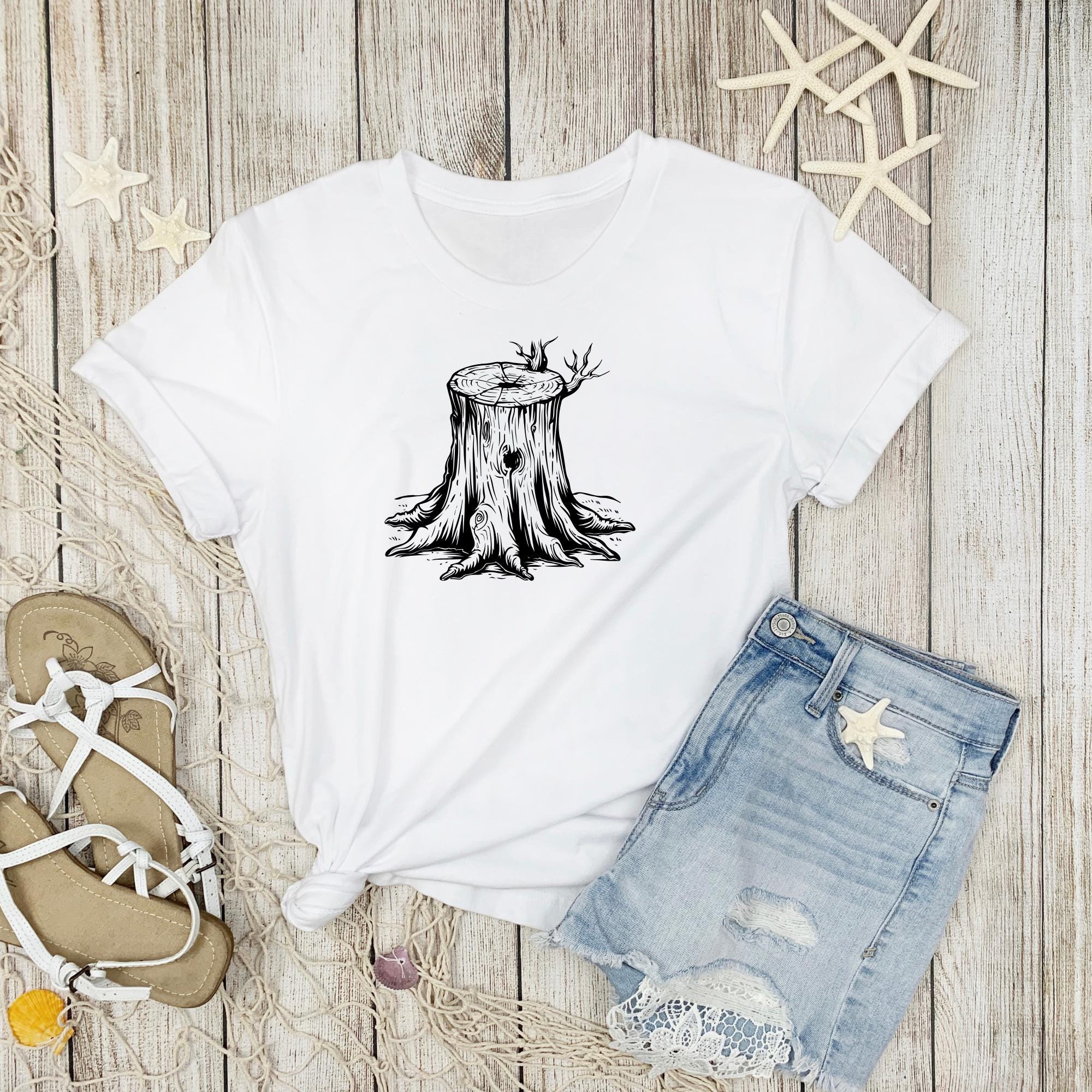 Tree Stump SVG Bundle: Hand-drawn Clipart (digital Download) - Etsy Canada