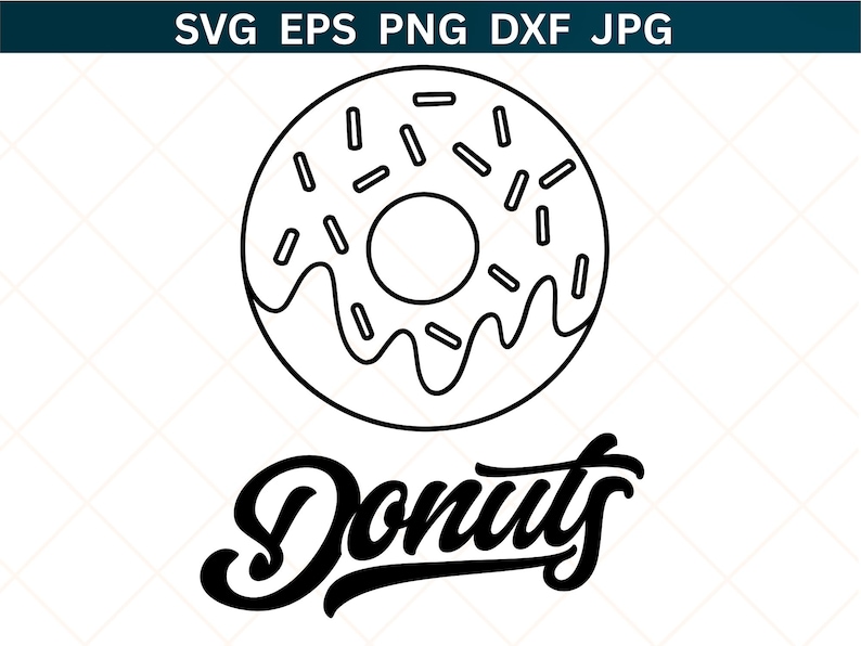 Sprinkle Donut SVG, Layered Cut File, Birthday Doughnut (instant ...