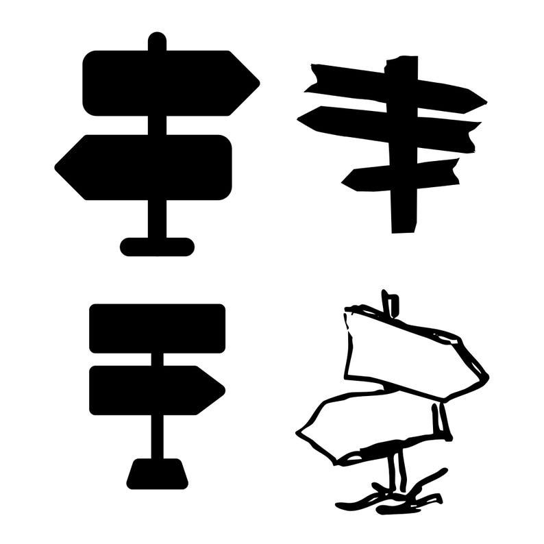 SIGNPOST SVG BUNDLE Wooden Arrow Road Sign Road Trip Camping Direction ...