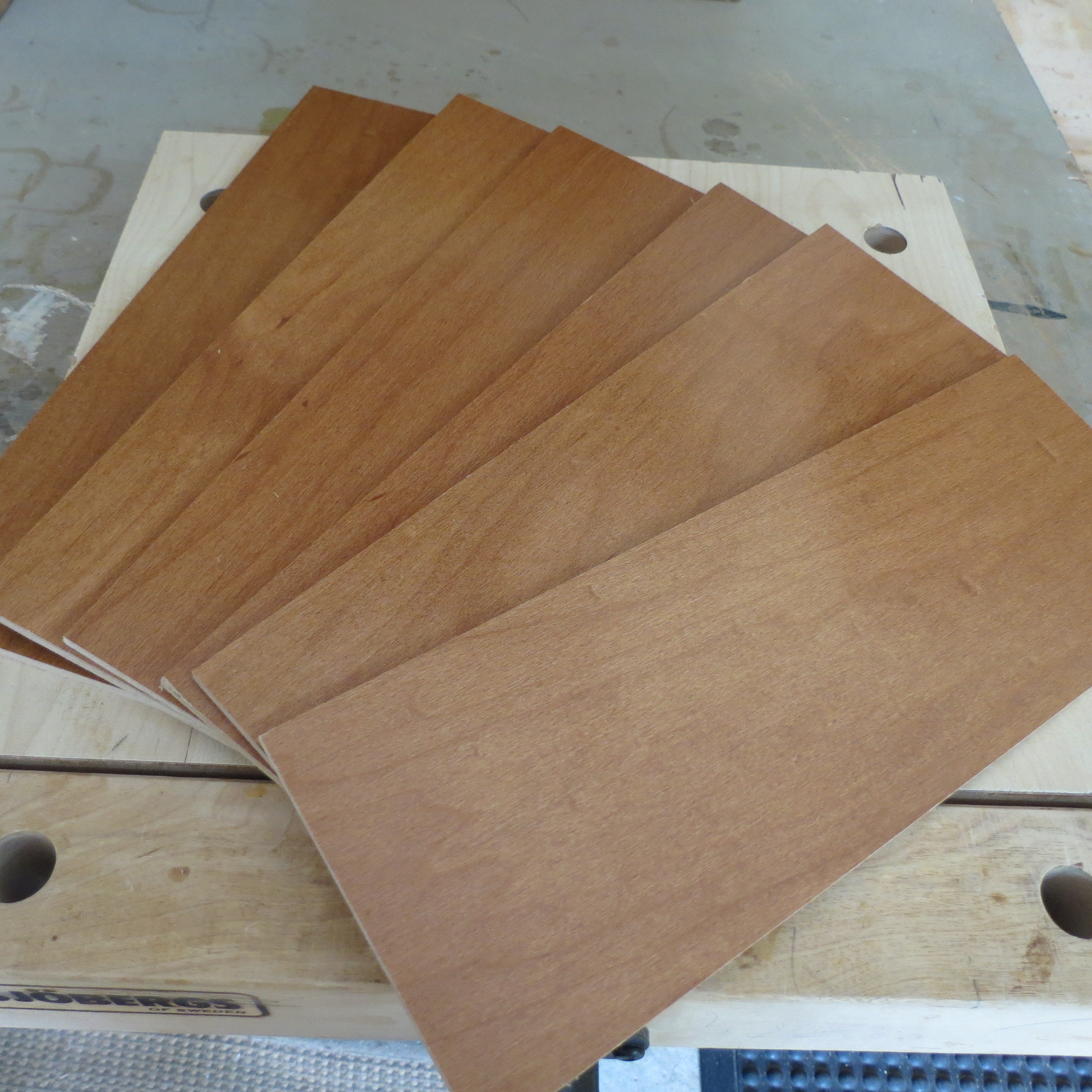 Six Pieces 1/4 Cherry Veneer Plywood 4.5 x Etsy