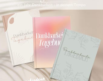 Digital Journal A4 | Gratitude Journal for one year | Daily, weekly and monthly pages | Mindfulness & self-reflection | Download