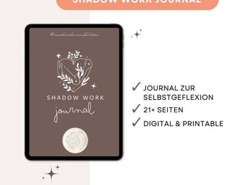 Journal Shadow German | Journal for Self-Reflection | Self-Reflection Workbook | Inner Work Journal | Personal Development