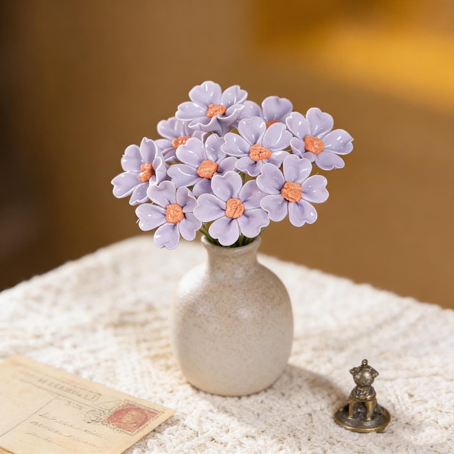 Ceramic Pinched Flowers