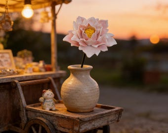 Handcrafted Ceramic Lotus/Peony Stems | Everlasting Floral Stems | Vase Decor, Zen Home Accents, Wedding Decor
