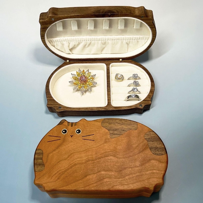 Jewelry Box Custom Cat - Etsy