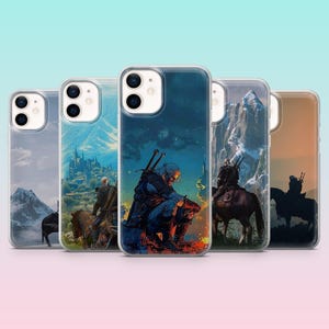 Witcher Phone Case Fantasy Gamer Cover for iPhone 17Pro, 16, 15, 14, 13, 12, Samsung S26, S25, S24, S23Fe, A16, A56, Pixel 10, 9Pro, 8, 7