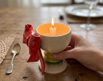 Butterfly Candle Holder, Ceramic Butterfly Tealight Holder, Vintage Home Decor, Romantic Candle Holder, Butterfly Dish, Bridal Shower Gift