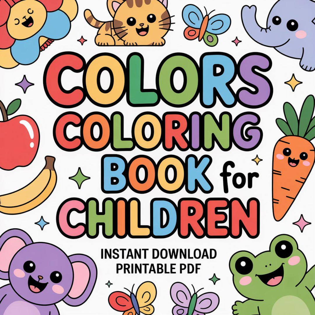 Color Learning Coloring Book | Ages 3-6, Preschool Education (PDF ...