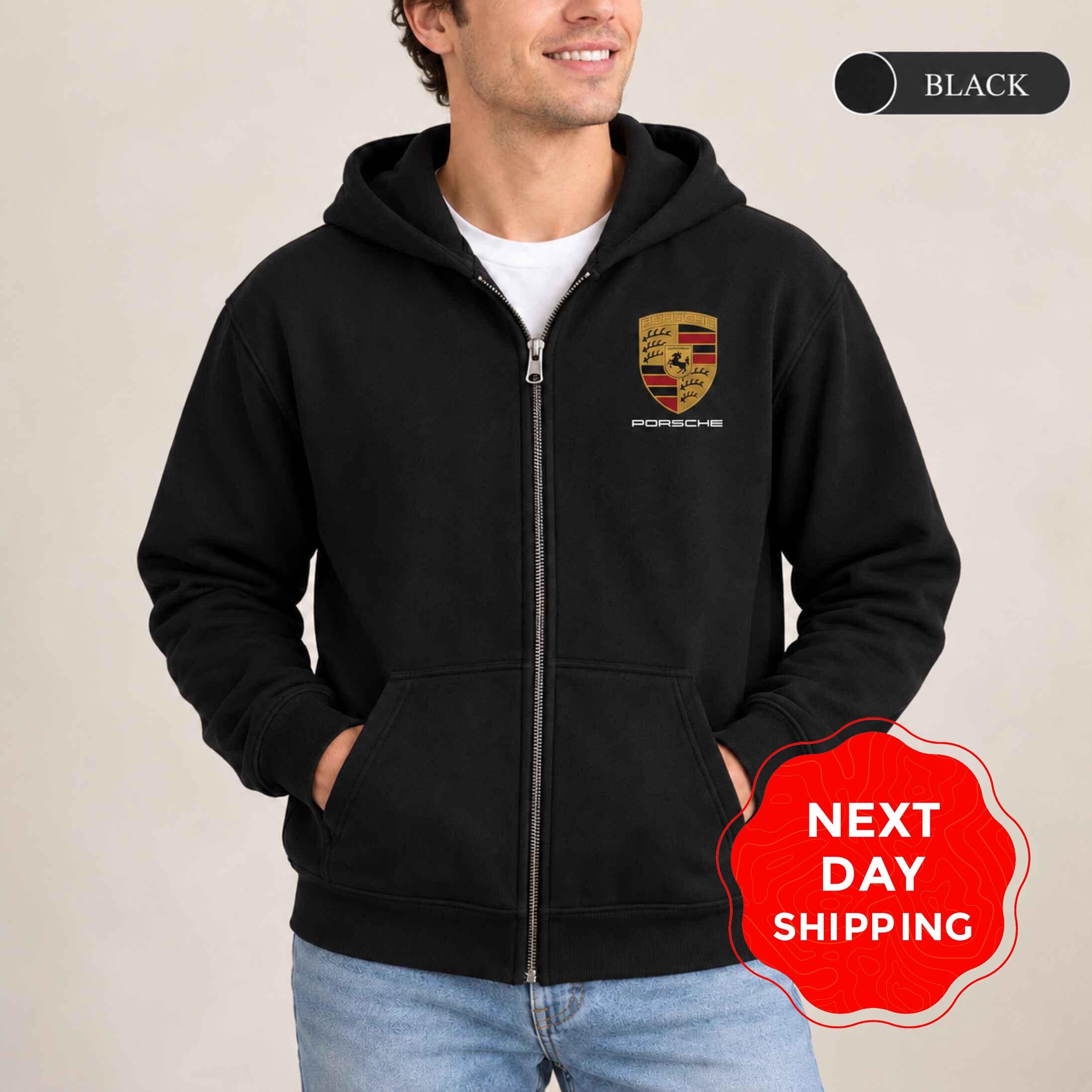 未使用 PORSCHE ポルシェ パーカー ジップアップ　サイズXL相当 黒 Porsche Hoodie Zip - Etsy
