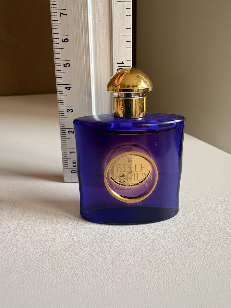 Metal French Ruler Vintage Yves Saint Laurent Belle D'opium Eau De Parfum Miniature 7.5 Ml ...