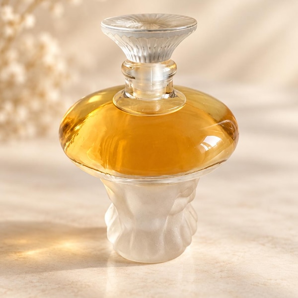 Vintage Lalique Parfum Miniatura 4,5 ml – Botella de perfume francés – Mini perfume Lalique coleccionable – Década de 1990