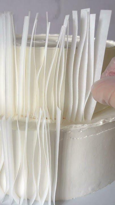 Recepit Paper Texture Ruffled Edible Precut Wafer Paper Ruffles for Cake Decorating |60precut Strips ...