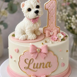 Custom DOG Terrier FONDANT Cake Topper, Ätbar Fondant DOG, fondant figur, sugarpaste figur, handgjord fondant hund, sugarpaste hund