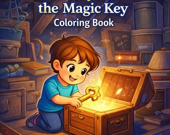 Sammy e la chiave magica Libro da colorare per bambini / PDF stampabile