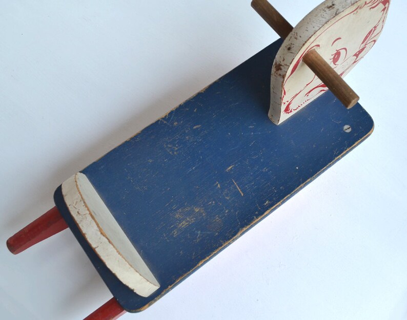 Vintage dog wood rocker baby size ADORABLE offered by Etsy