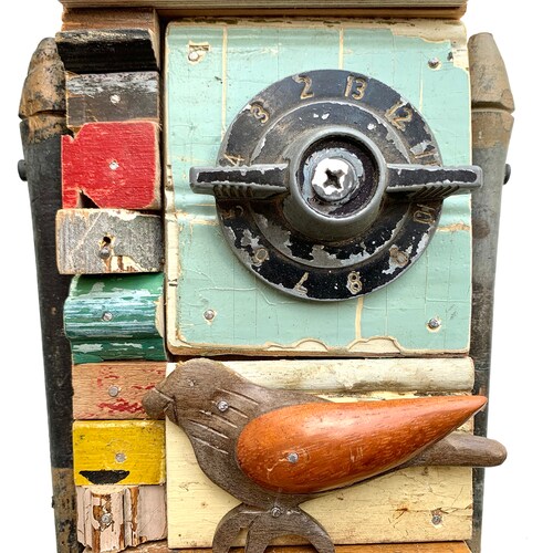 The Sum of his Parts, assemblage art shops portrait, 20