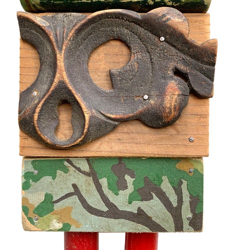 The Sum of his Parts, assemblage art shops portrait, 20