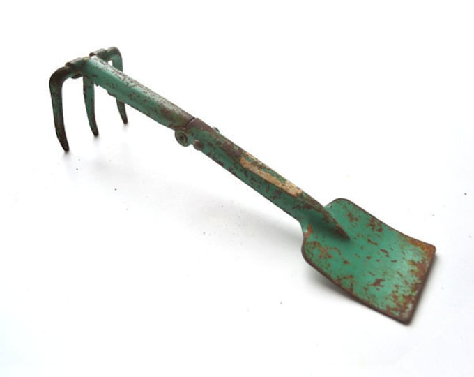 Rusty Shabby Chippy Paint Garden Tool for Children Half Rake - Etsy