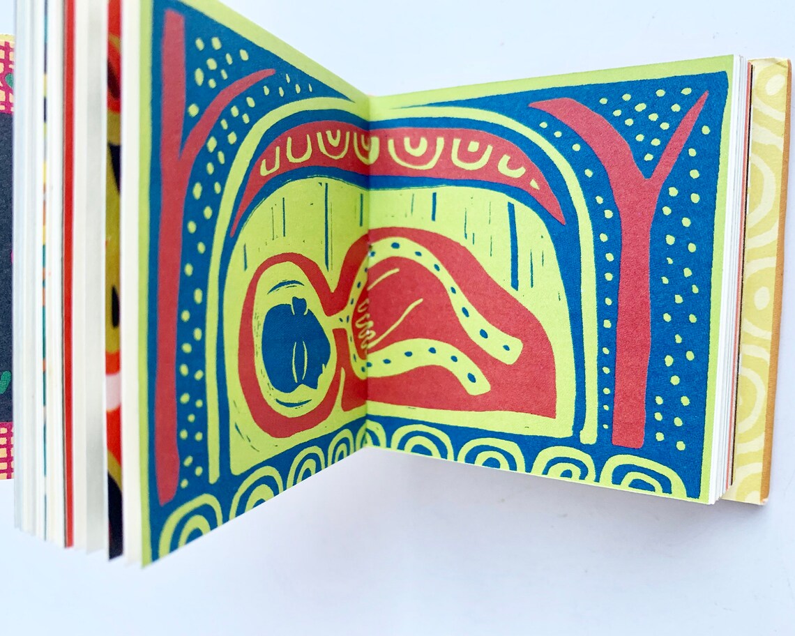 The Soul of Africa, 2.8" SMALL vintage book, illustrated by Elizabeth Rosen, vintage African myths, folktales, sayings and stories, photo 4 of 5