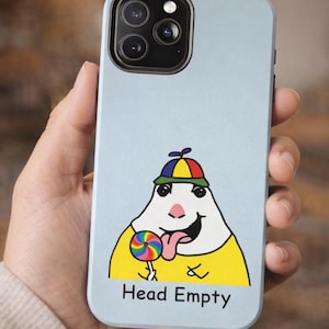 Telefonskal med Head Empty Hamster-klubba | Skyddande, trådlös laddning