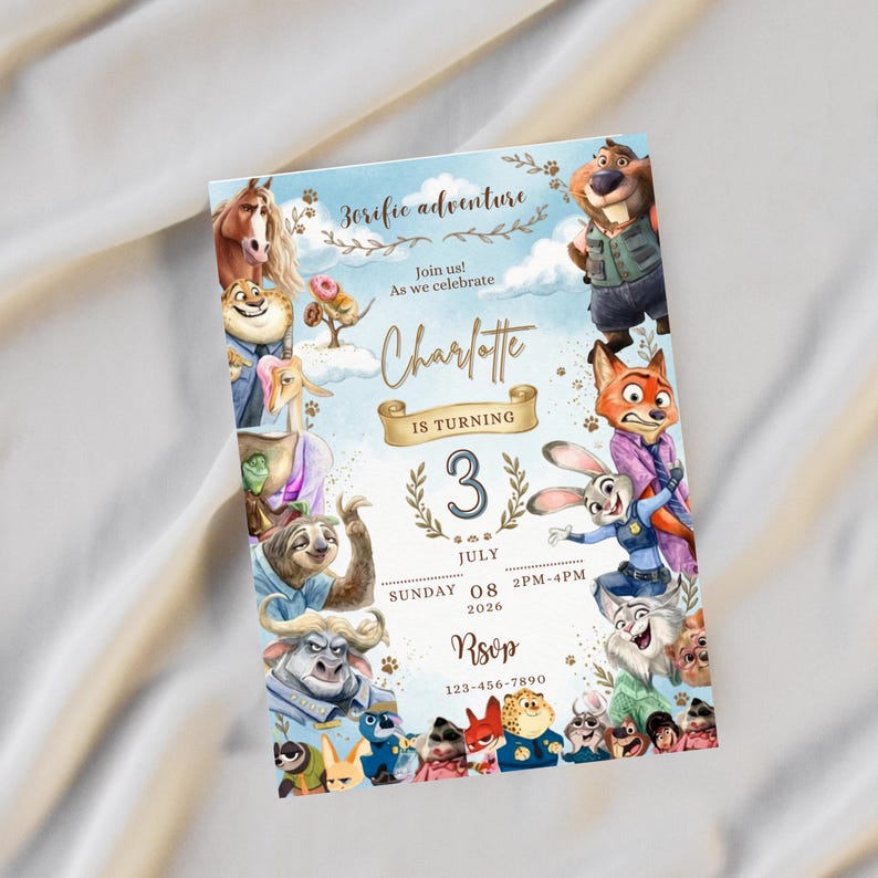 Zootopia 2 Girl Birthday Invitation Template, Zootopia Animal Party Digital Download, Zootopia 2 Birthday Invitation, Zootopia invitation
Zootopia 2 Birthday Invite Editable Template, Zootopia digital download, Judy Hopps, Zootropolis Invitation Digital Download Canva Template
Zootopia 2 Birthday Invite Editable Template, Zootopia digital download, Judy Hopps, Zootropolis Invitation
