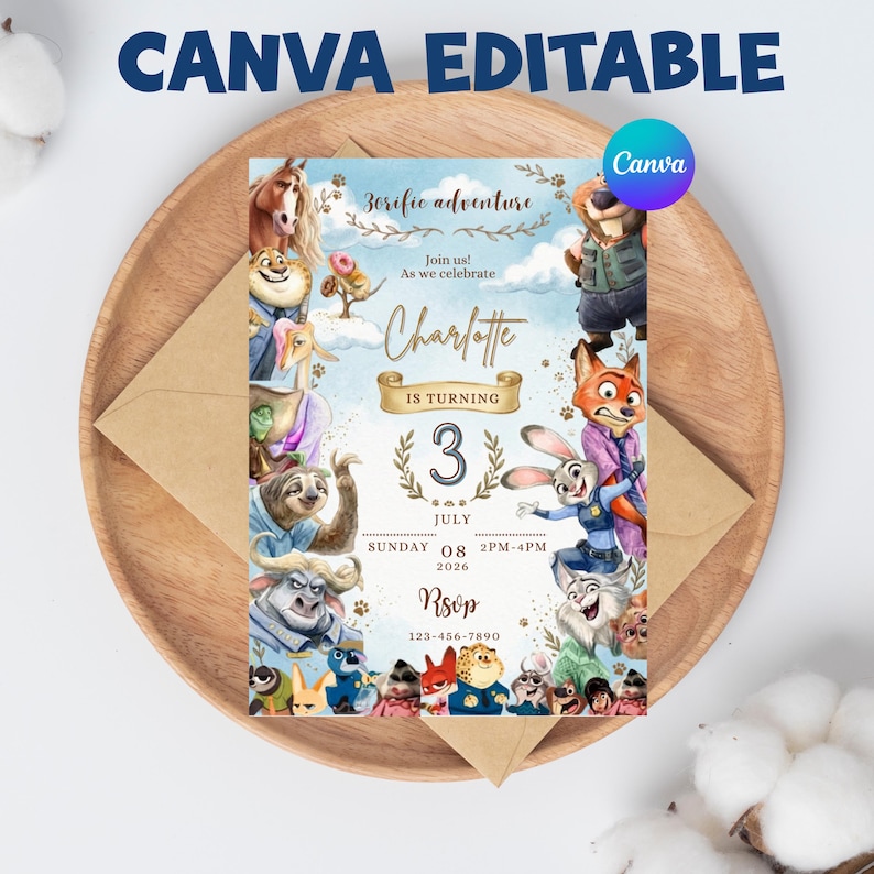 Zootopia 2 Girl Birthday Invitation Template, Zootopia Animal Party Digital Download, Zootopia 2 Birthday Invitation, Zootopia invitation
Zootopia 2 Birthday Invite Editable Template, Zootopia digital download, Judy Hopps, Zootropolis Invitation Digital Download Canva Template
Zootopia 2 Birthday Invite Editable Template, Zootopia digital download, Judy Hopps, Zootropolis Invitation