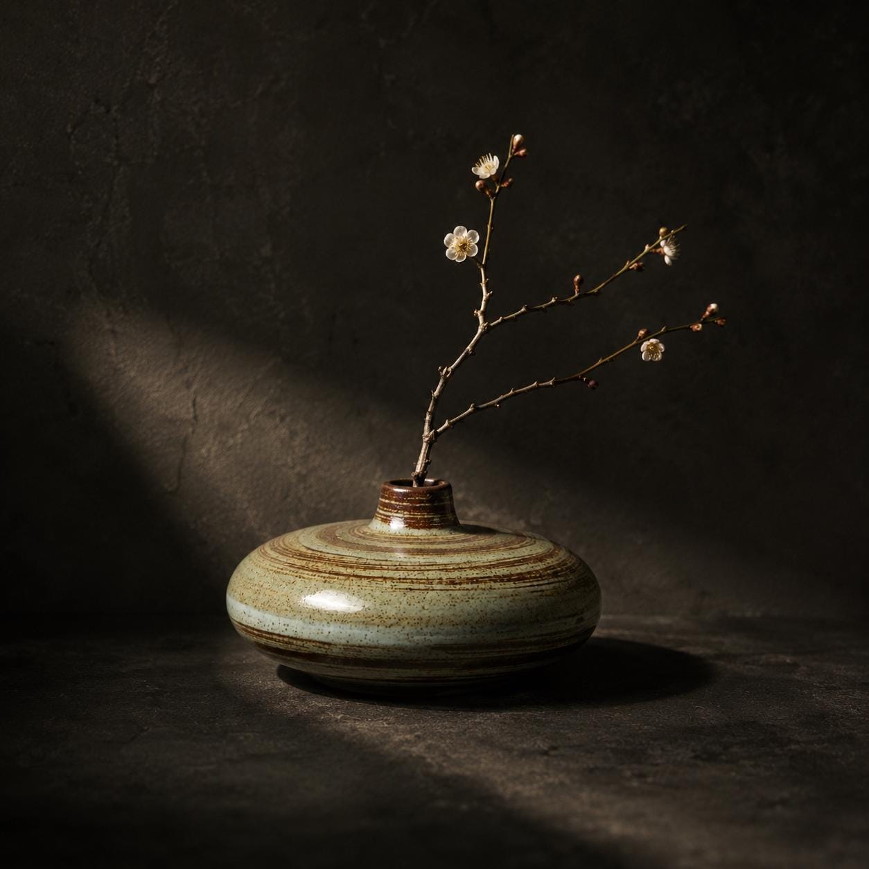 Vase en basalte Wabi Sabi gravé sur mesure — Beyit